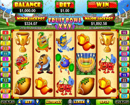 Fruit Bowl XXV RTG Online Slot Screenshot