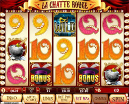 La Chatte Rouge Slot Screenshot