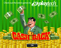 Mr Cashback....brand new video slot!!